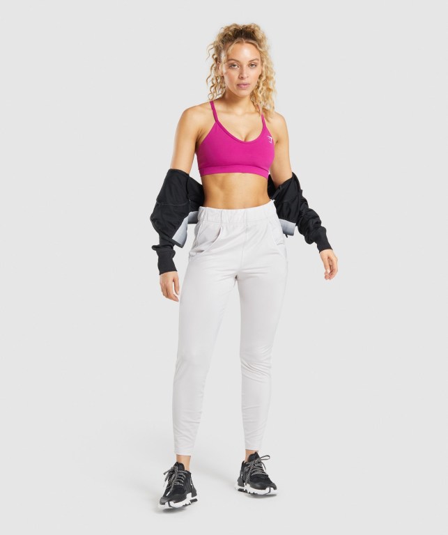 Gymshark Recess Women's Joggers Cream | UAE-86YVZN