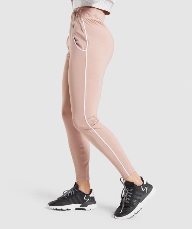 Gymshark Recess Women's Joggers Grey Brown | UAE-18BDAJ