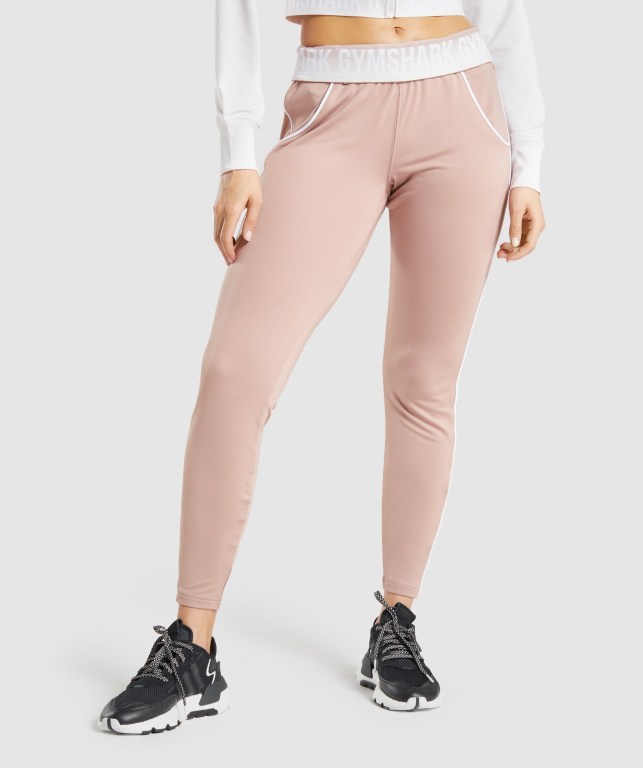 Gymshark Recess Women\'s Joggers Grey Brown | UAE-18BDAJ