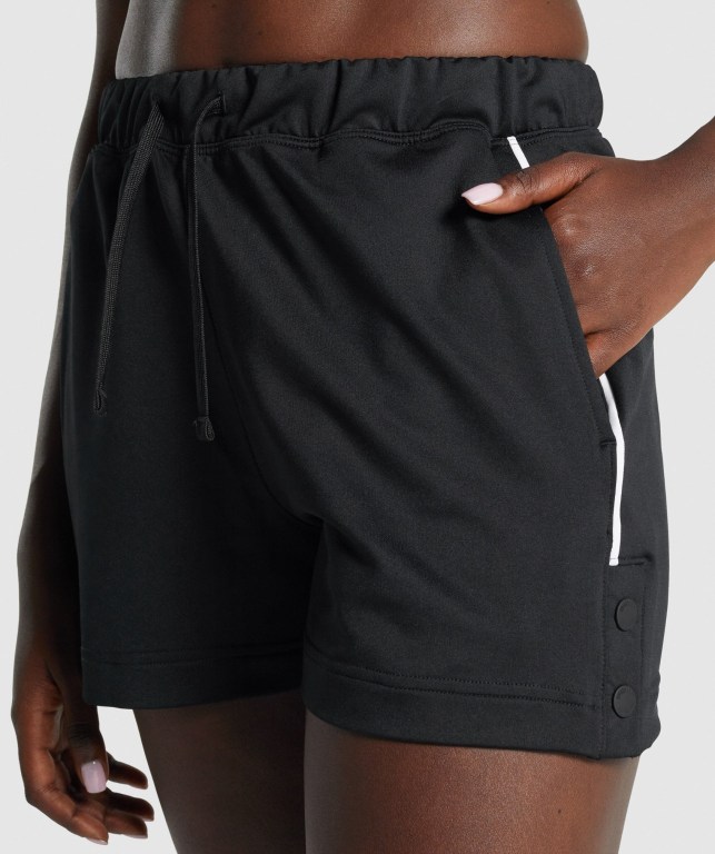 Gymshark Recess Women's Shorts Black | UAE-28FELB