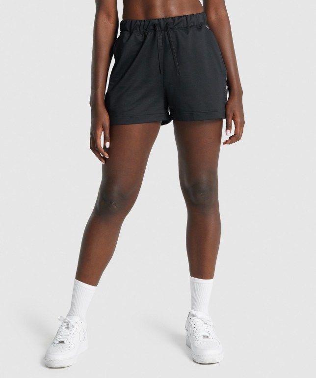 Gymshark Recess Women\'s Shorts Black | UAE-28FELB