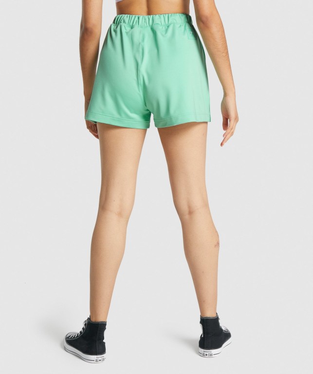 Gymshark Recess Women's Shorts Light Green | UAE-72REZP