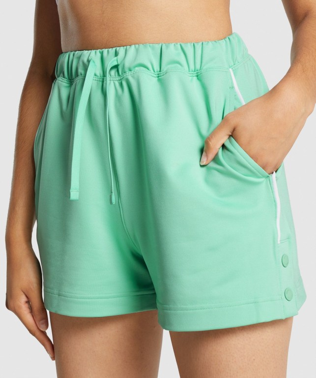 Gymshark Recess Women's Shorts Light Green | UAE-72REZP