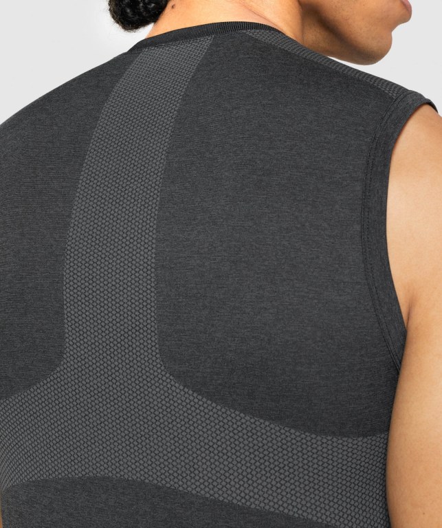 Gymshark Regulate Training Men's Tank Tops Black | UAE-60SIDF