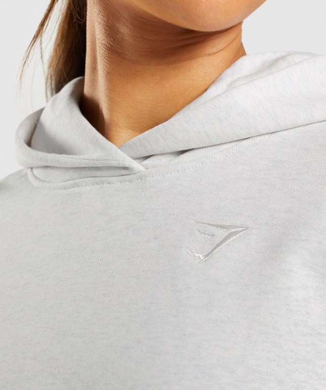 Gymshark Rest Day Sweats Women's Hoodies White | UAE-09KMTZ