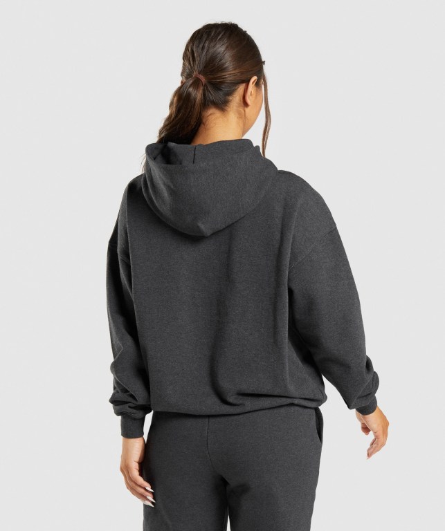 Gymshark Rest Day Sweats Women's Hoodies Black | UAE-94OMTS