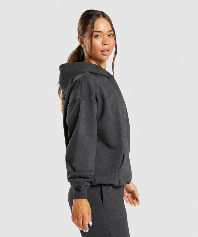 Gymshark Rest Day Sweats Women's Hoodies Black | UAE-94OMTS