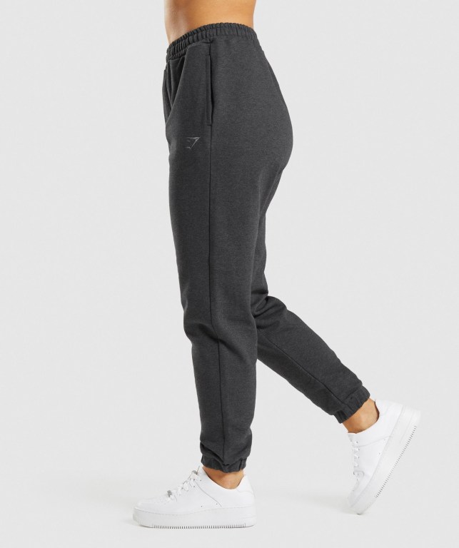 Gymshark Rest Day Sweats Women's Joggers Black | UAE-04FLQS