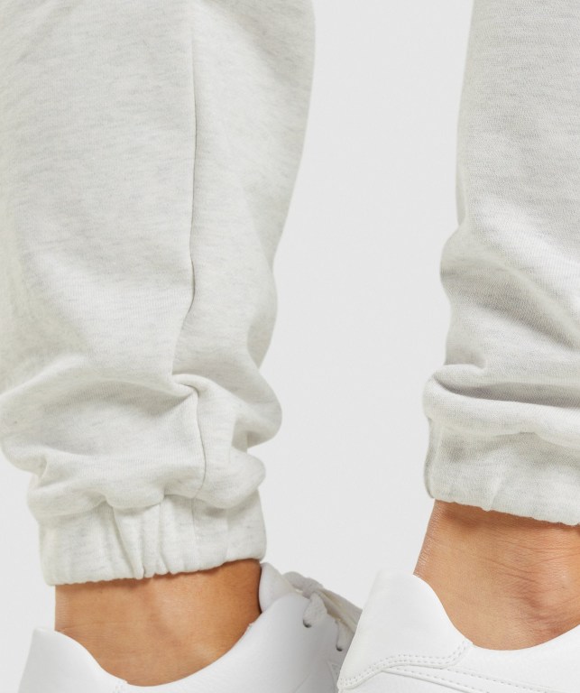 Gymshark Rest Day Sweats Women's Joggers White | UAE-64ORHM