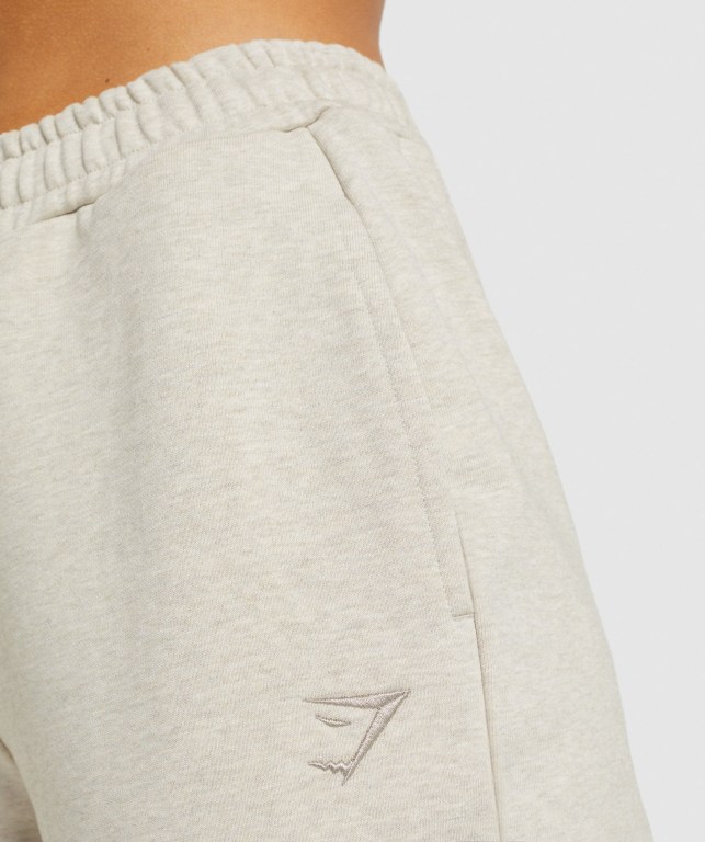 Gymshark Rest Day Sweats Women's Joggers Beige | UAE-81TINC