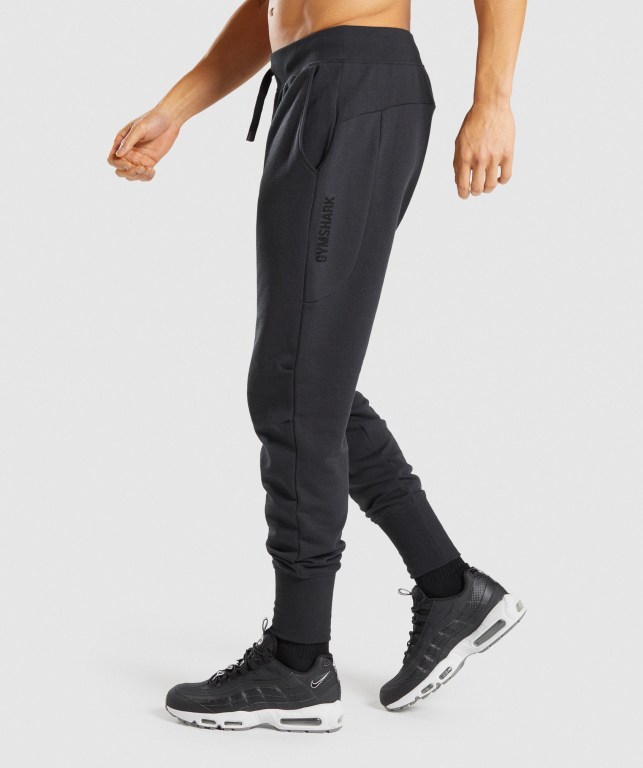 Gymshark Restore Men's Joggers Black | UAE-37TZBN