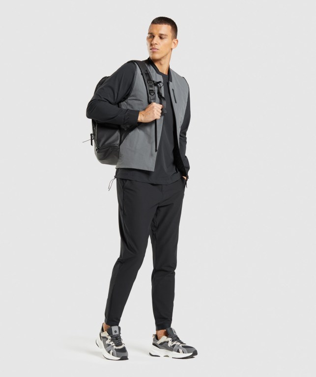 Gymshark Retake Crew Men's Hoodies Black | UAE-20GWJU