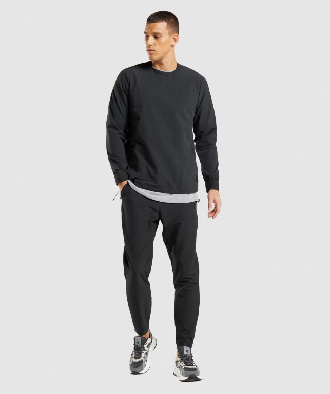 Gymshark Retake Woven Men's Joggers Black | UAE-81WFUT