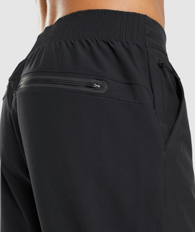 Gymshark Retake Woven Men's Joggers Black | UAE-81WFUT