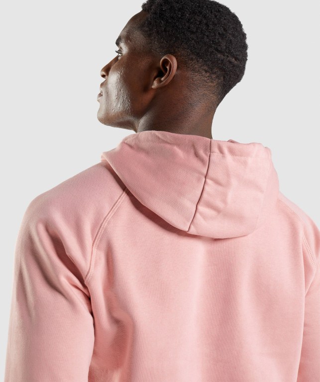 Gymshark Sharkhead Infill Men's Hoodies Pink | UAE-71PSJC