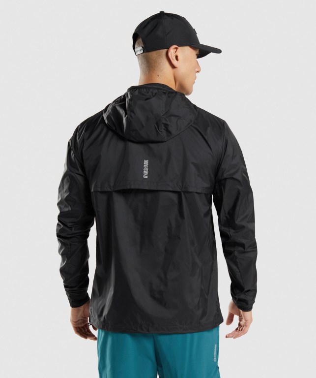 Gymshark Speed Men's Jackets Black | UAE-84EBFP