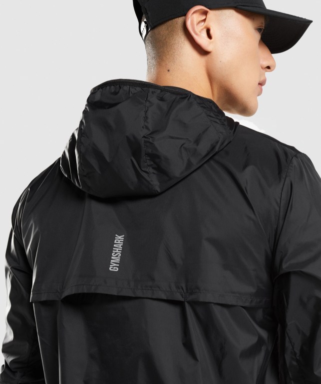 Gymshark Speed Men's Jackets Black | UAE-84EBFP