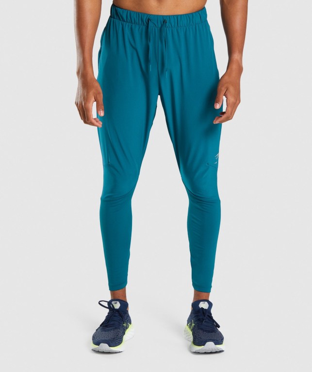 Gymshark Speed Men\'s Joggers Turquoise | UAE-82OKPF