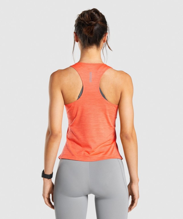 Gymshark Speed Women's Tank Tops Orange | UAE-52YXMR