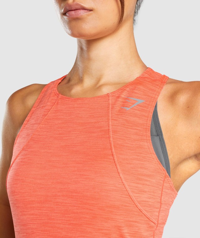 Gymshark Speed Women's Tank Tops Orange | UAE-52YXMR