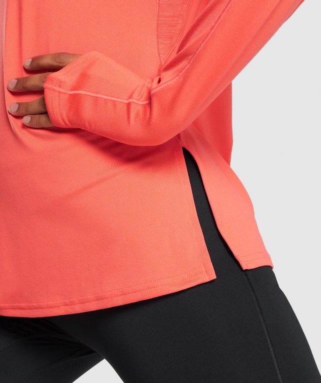 Gymshark Speed Zip-Up Women's Hoodies Orange | UAE-61CNAB