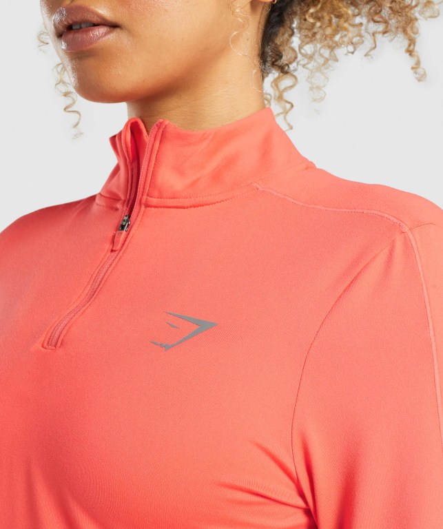 Gymshark Speed Zip-Up Women's Hoodies Orange | UAE-61CNAB