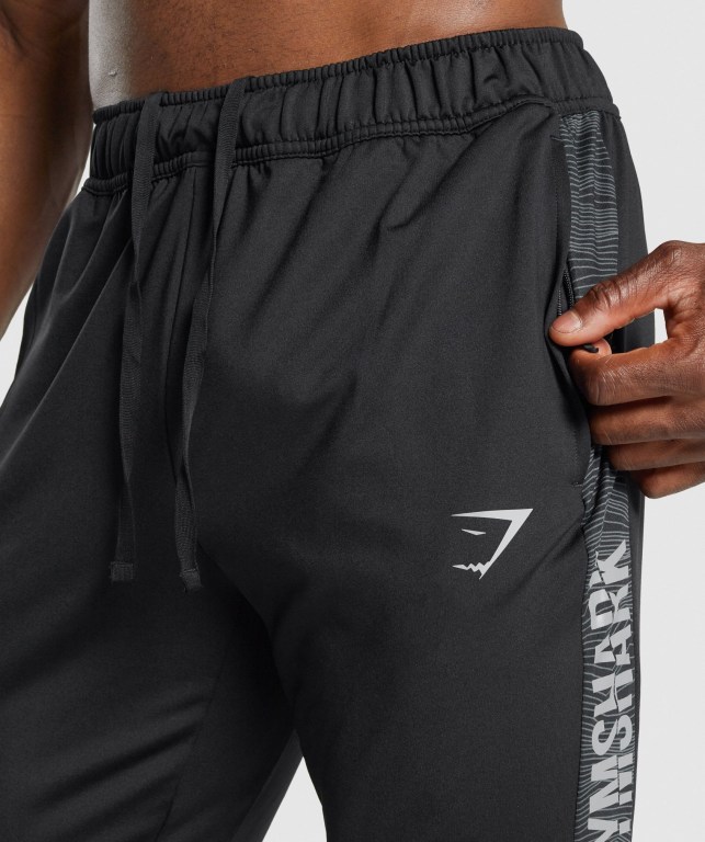 Gymshark Sport Men's Joggers Black | UAE-91UMYS