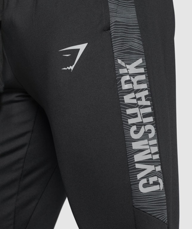 Gymshark Sport Men's Joggers Black | UAE-91UMYS