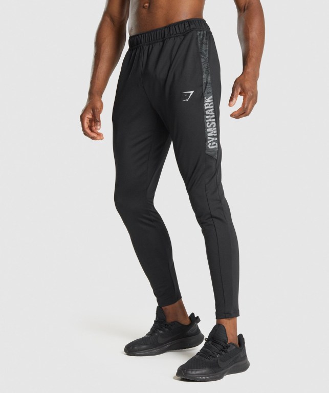 Gymshark Sport Men\'s Joggers Black | UAE-91UMYS