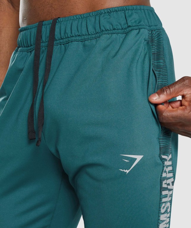 Gymshark Sport Men's Joggers Turquoise | UAE-63AVGY