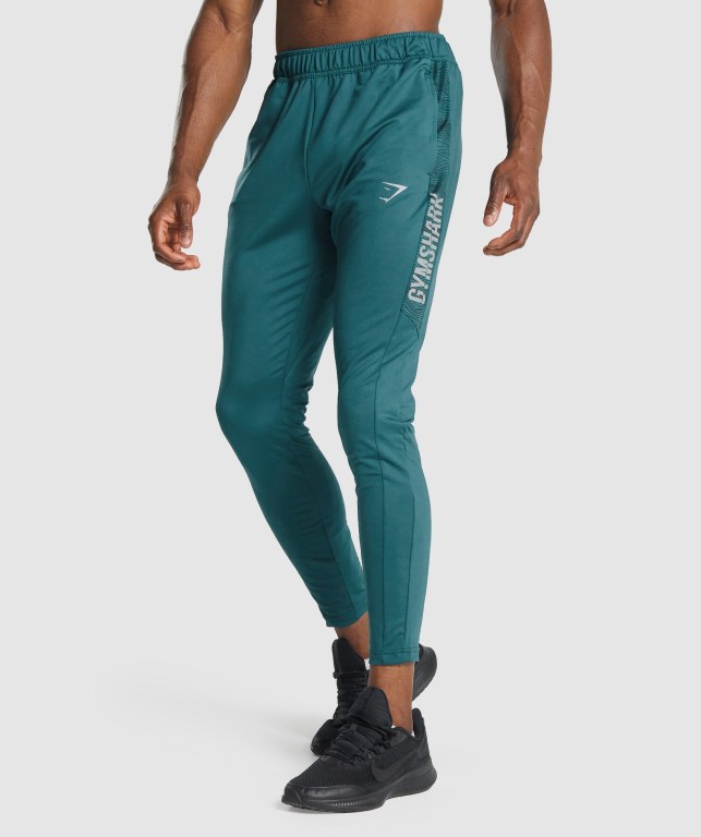 Gymshark Sport Men\'s Joggers Turquoise | UAE-63AVGY