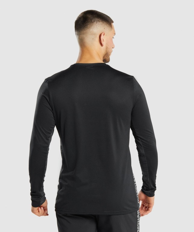 Gymshark Sport Men's T Shirts Black | UAE-50NVMQ