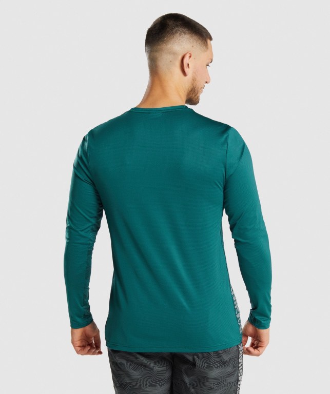 Gymshark Sport Men's T Shirts Turquoise | UAE-43MYJX