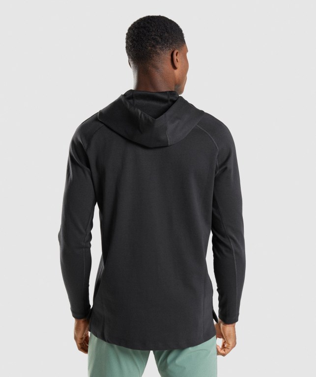 Gymshark Studio Men's Hoodies Black | UAE-21TPNL