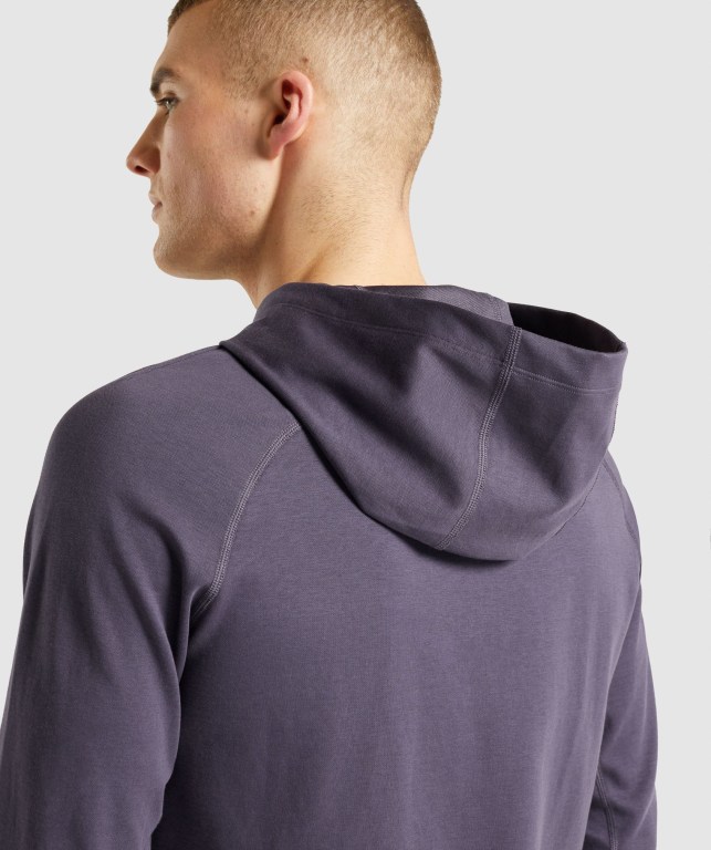 Gymshark Studio Men's Hoodies Dark Purple | UAE-12KJYS