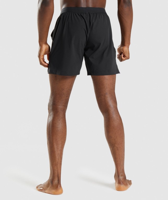 Gymshark Studio Men's Shorts Black | UAE-56ALXU