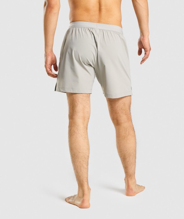 Gymshark Studio Men's Shorts Grey | UAE-40UKBY