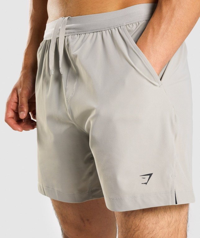 Gymshark Studio Men's Shorts Grey | UAE-40UKBY