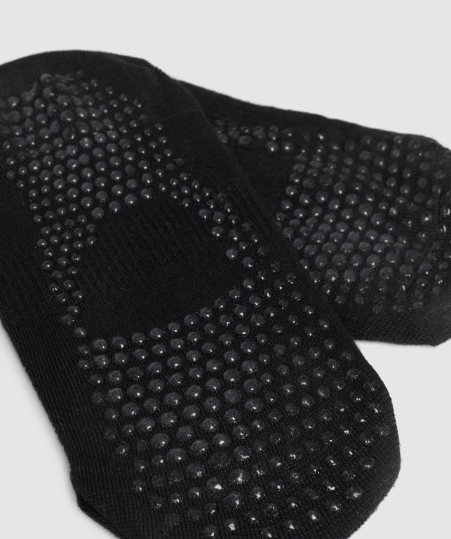 Gymshark Studio Women's Socks Black | UAE-67JXBE