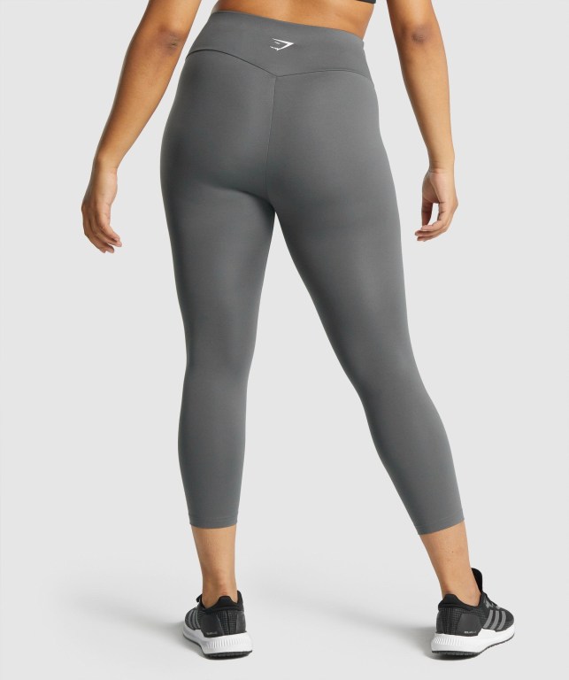 Gymshark Training 7/8 High Waisted Women's Leggings Grey | UAE-38BJZO