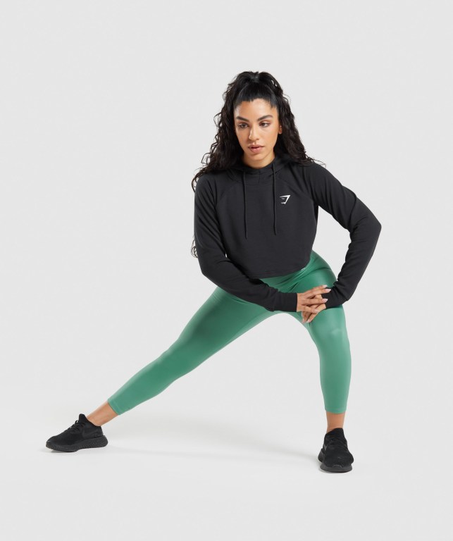 Gymshark Training 7/8 High Waisted Women's Leggings Green | UAE-68TIWX