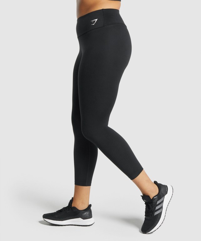 Gymshark Training 7/8 High Waisted Women's Leggings Black | UAE-85TYXP