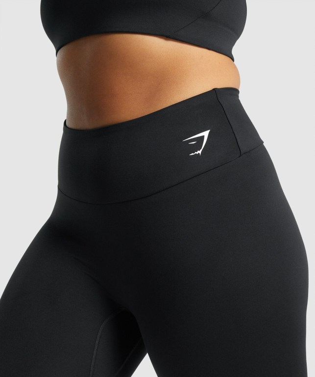 Gymshark Training 7/8 High Waisted Women's Leggings Black | UAE-85TYXP