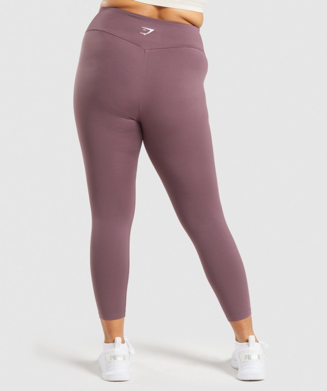 Gymshark Training 7/8 High Waisted Women's Leggings Brown | UAE-86AVHZ