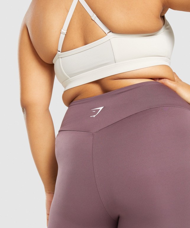 Gymshark Training 7/8 High Waisted Women's Leggings Brown | UAE-86AVHZ