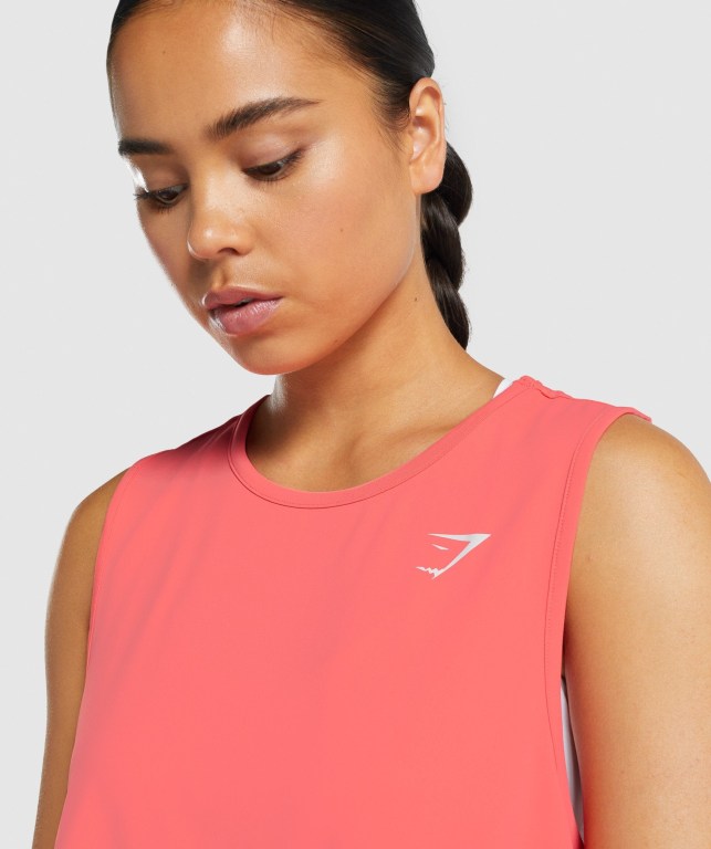 Gymshark Training Crop Women's Tank Tops Pink | UAE-41KUBE