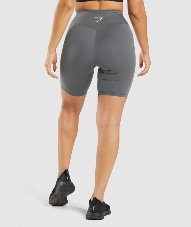 Gymshark Training Cycling Women's Shorts Grey | UAE-10KGIB