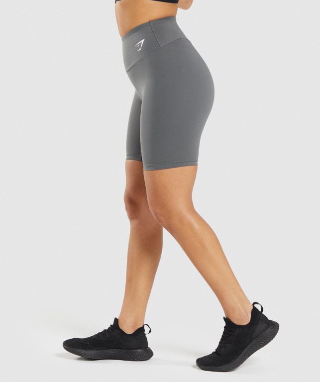 Gymshark Training Cycling Women's Shorts Grey | UAE-10KGIB