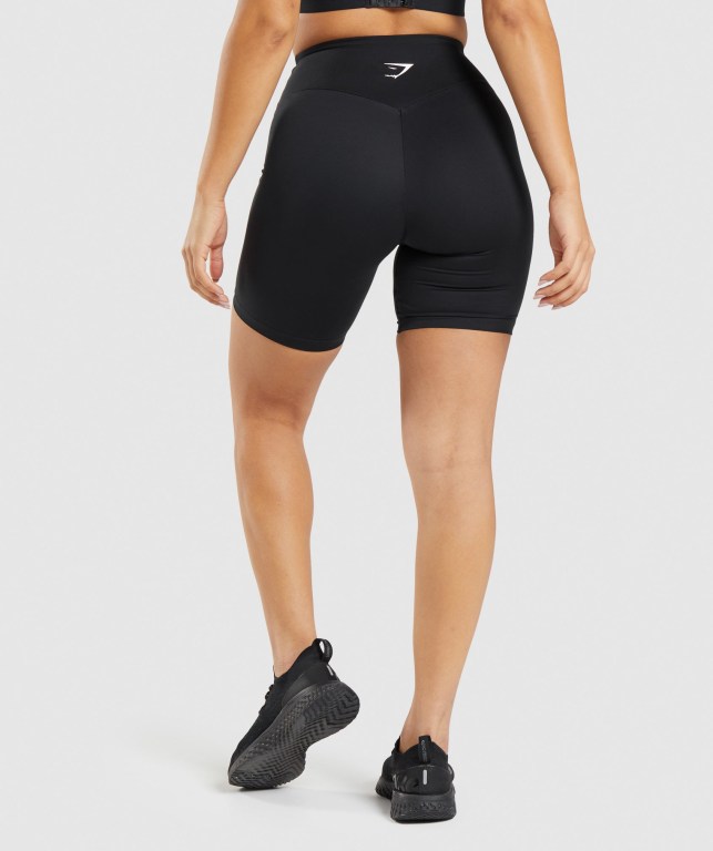 Gymshark Training Cycling Women's Shorts Black | UAE-18BXNM