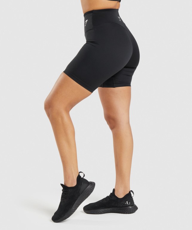 Gymshark Training Cycling Women's Shorts Black | UAE-18BXNM